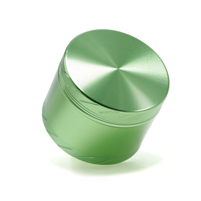 Aluminum Alloy 4-layer 63MM Tire Knurled Smoke Grinder | Green Color