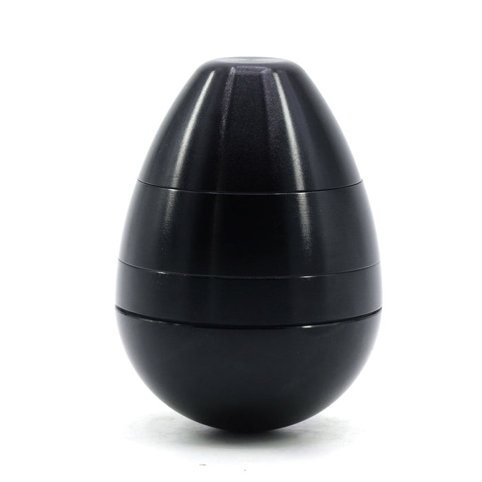 Aluminum Alloy 58MM Color Egg Four-Layer Tumbler Grinder-Black