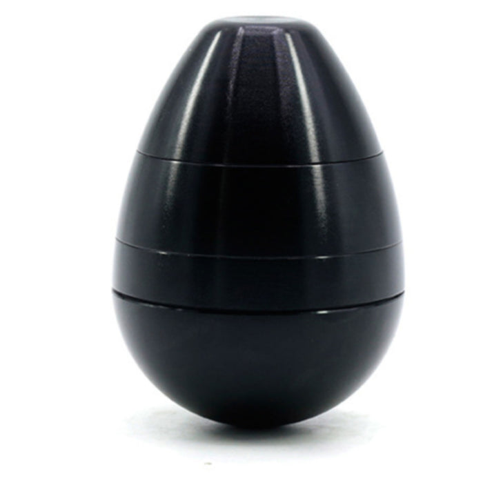 Aluminum Alloy 58MM Color Egg Four-Layer Tumbler Grinder-Black