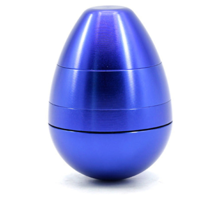 Aluminum Alloy 58MM Color Egg Four-Layer Tumbler Grinder-Blue