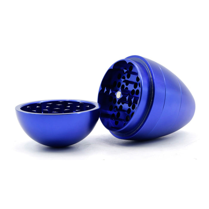 Aluminum Alloy 58MM Color Egg Four-Layer Tumbler Grinder-Blue