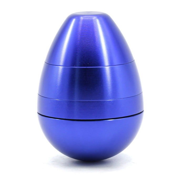 Aluminum Alloy 58MM Color Egg Four-Layer Tumbler Grinder-Blue