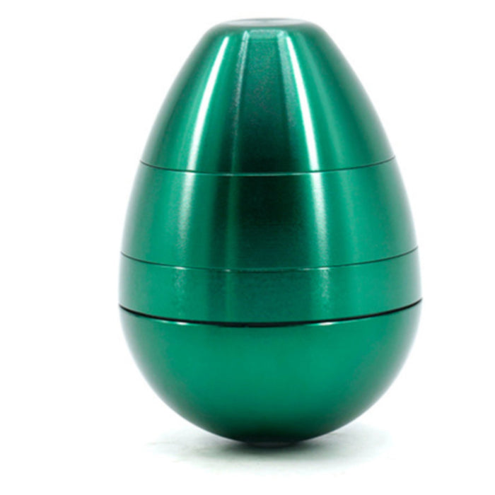 Aluminum Alloy 58MM Color Egg Four-Layer Tumbler Weed Grinder-Green