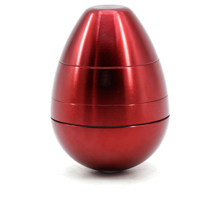 Aluminum Alloy 58MM Color Egg Four-Layer Tumbler Grinder-Red
