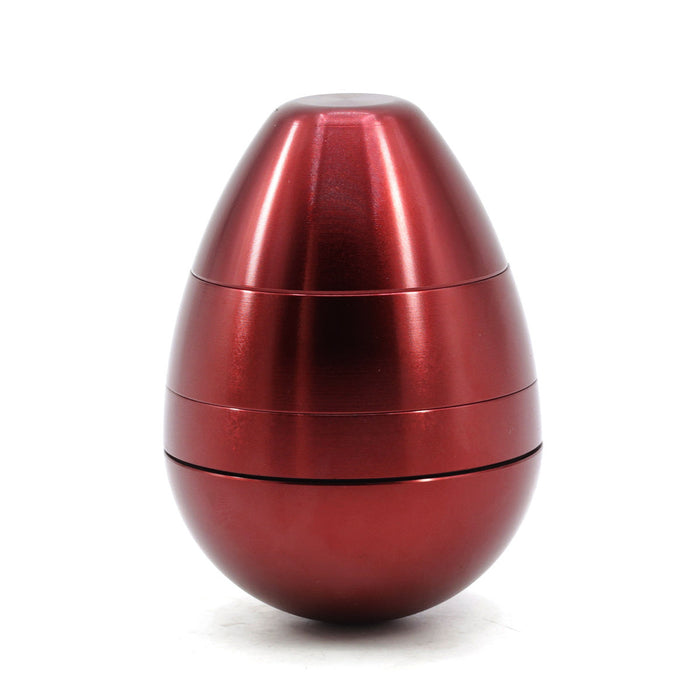 Aluminum Alloy 58MM Color Egg Four-Layer Tumbler Grinder-Red