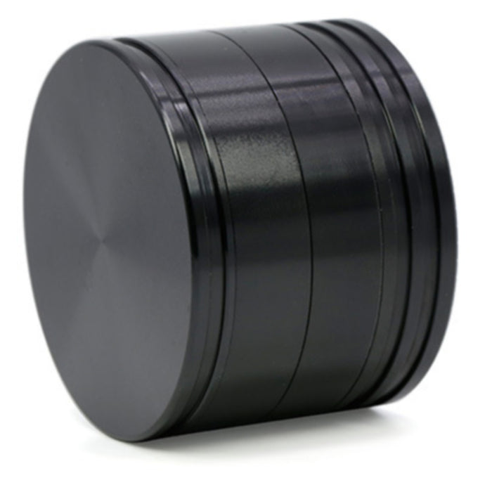 Aluminum Alloy 63MM Four Layers Three Petals Herb Grinder-Black