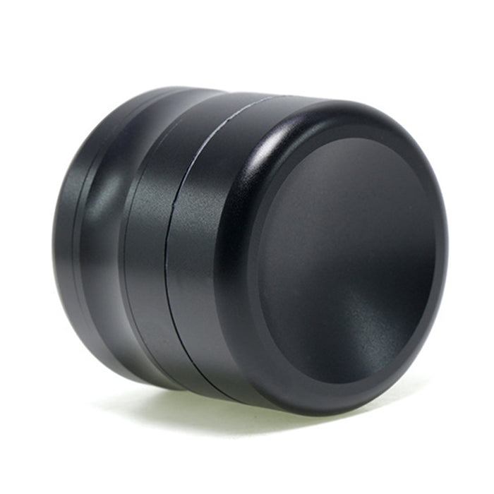 63MM Aluminum Alloy Concave Four-Layer Thin Waist Smoke Grinder-Black