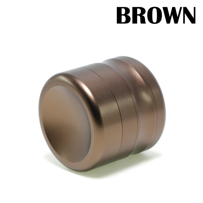 50MM Aluminum Alloy Concave Four-Layer Thin Waist Smoke Grinder-Brown