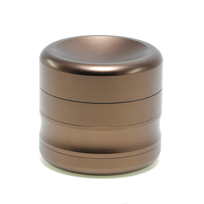50MM Aluminum Alloy Concave Four-Layer Thin Waist Smoke Grinder-Brown