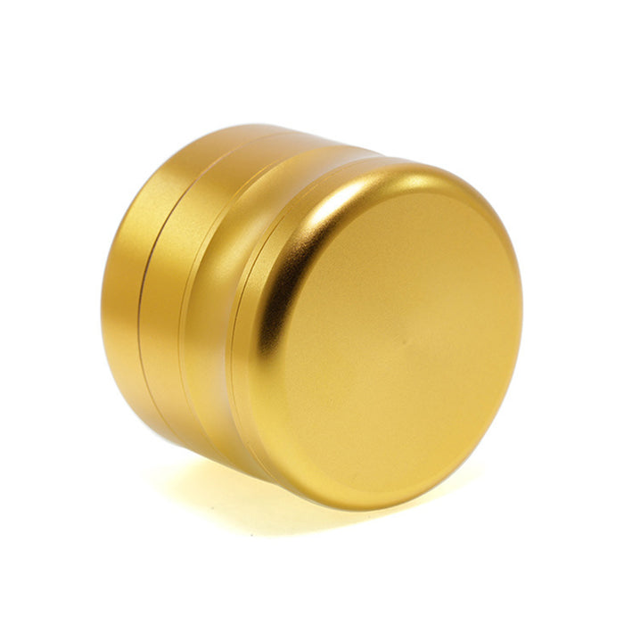 50MM Aluminum Alloy Concave Four-Layer Thin Waist Smoke Grinder-Gold