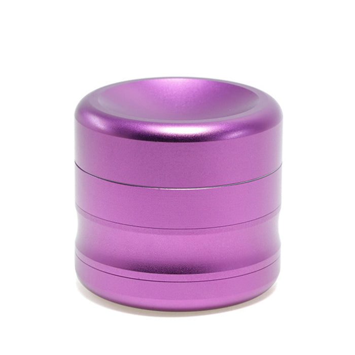 50MM Aluminum Alloy Concave Four-Layer Thin Waist Smoke Grinder-Purple
