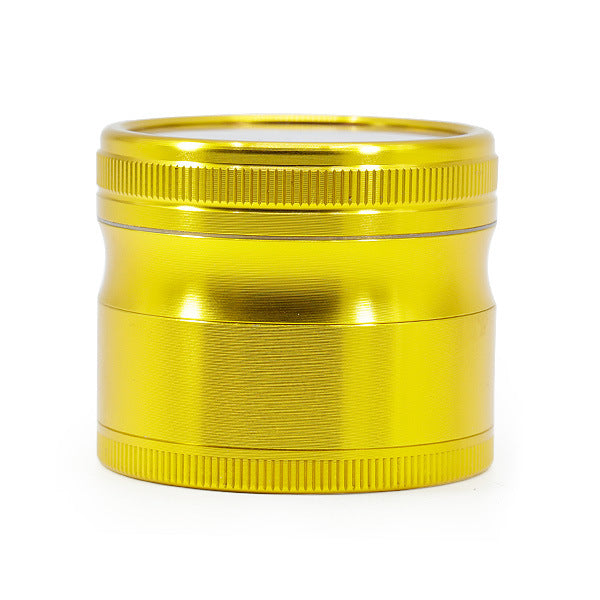 Aluminum Alloy Four-Layer Mixed Color Lightning Herb Grinder-Gold