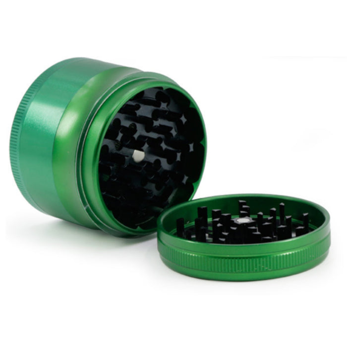 Aluminum Alloy Four-Layer Mixed Color Lightning Herb Grinder-Green
