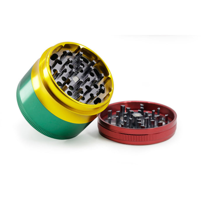 Aluminum Alloy Four-Layer Mixed Color Lightning Herb Grinder-Spell