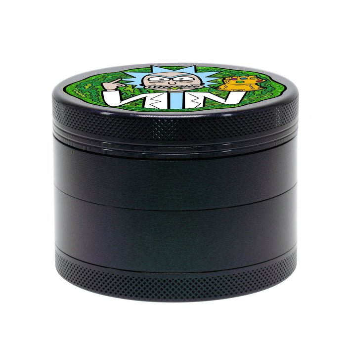 Aluminum Alloy 4 Part Cartoon Animation Pattern Grinder-Randpm Partten