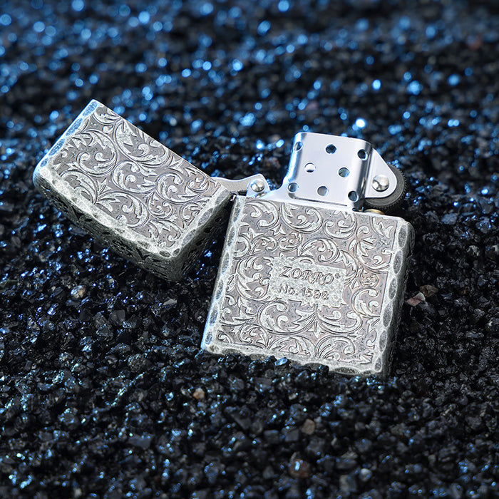 Ancient Silver Pure Copper Tang Grass Lighter