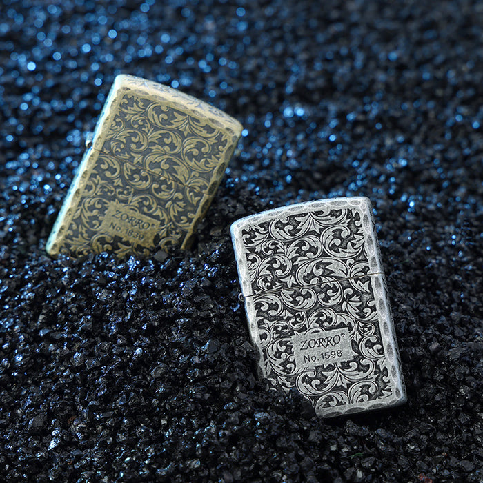 Ancient Silver Pure Copper Tang Grass Lighter