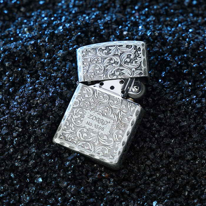 Ancient Silver Pure Copper Tang Grass Lighter