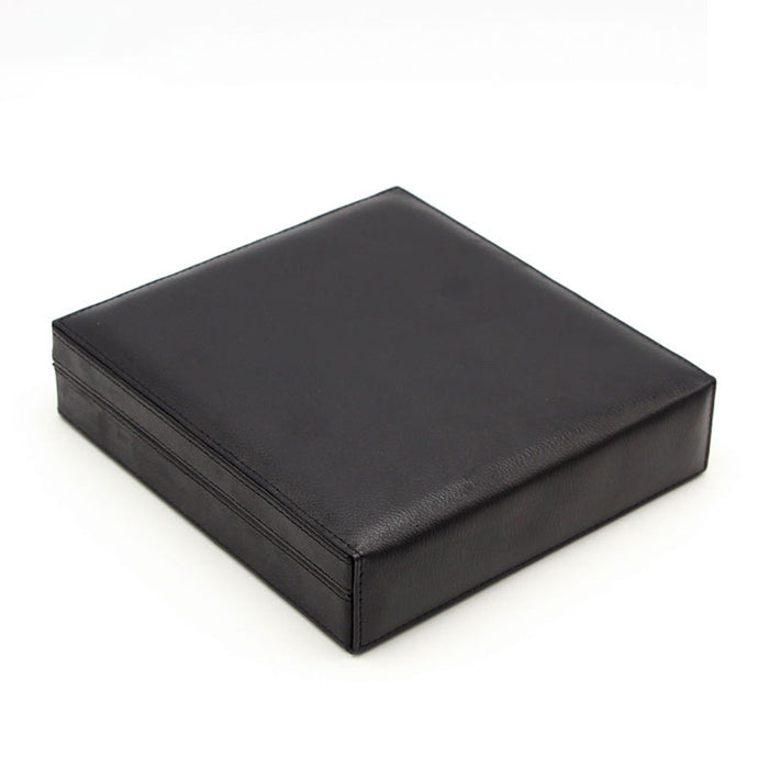 Black Leather Cigar Humidor Holds 16 Cigars