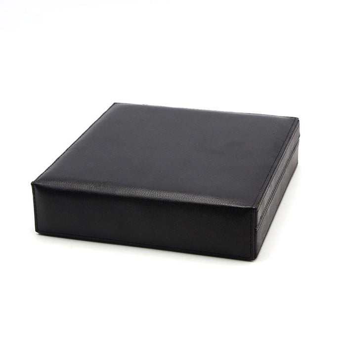 Black Leather Cigar Humidor Holds 16 Cigars