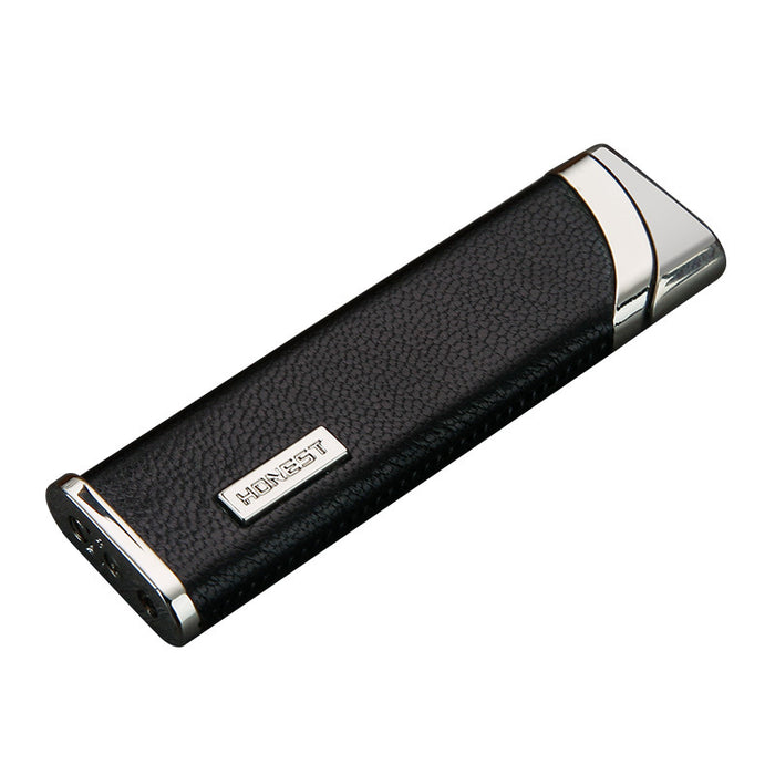 Boutique Leather Inflatable Windproof Lighter