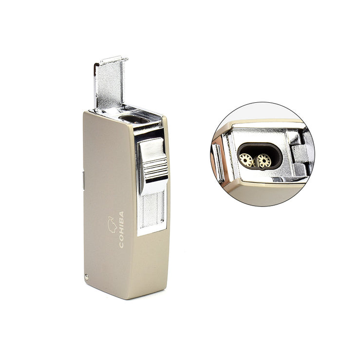 COHIBA Double Through Blue Flame Cigar Lighter