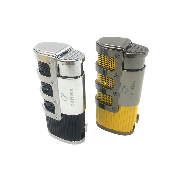 COHIBA Gridding Stripes Style Turbo Lighter