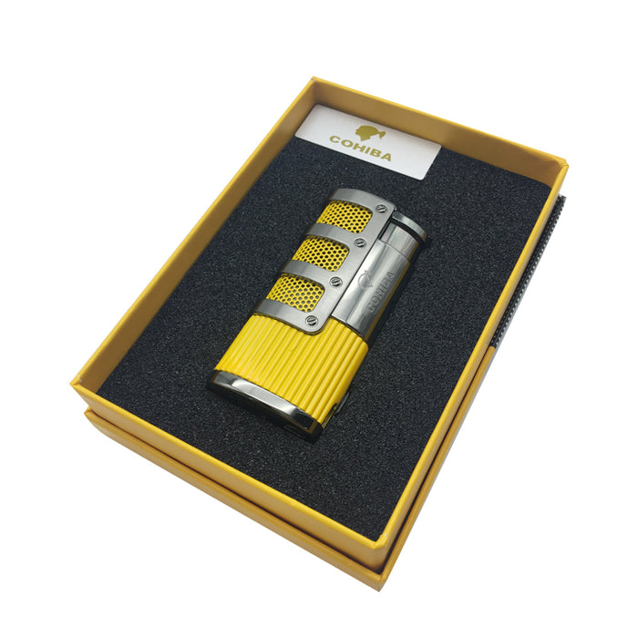 COHIBA Gridding Stripes Style Turbo Lighter
