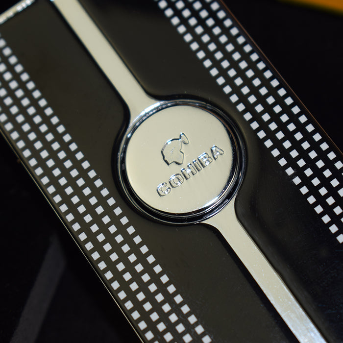 COHIBA Jet 3 Torch Blue Flame Metal Gas inflatable Cigar Lighter | Black