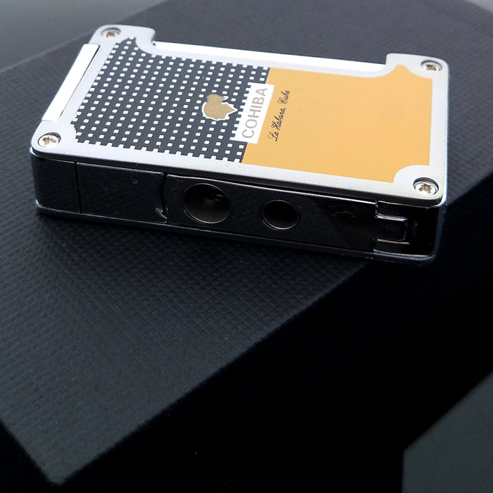 COHIBA Metal Classic Torch Jet Flame Cigar Lighter