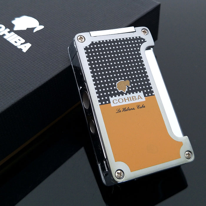 COHIBA Metal Classic Torch Jet Flame Cigar Lighter
