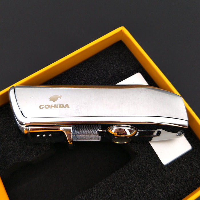 COHIBA Metal Windproof Mini Pocket Cigar Lighter