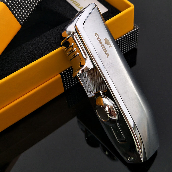 COHIBA Metal Windproof Mini Pocket Cigar Lighter