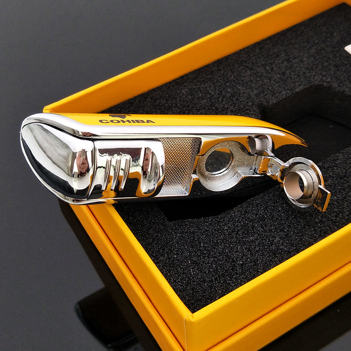 COHIBA Metal Windproof Mini Pocket Cigar Lighter