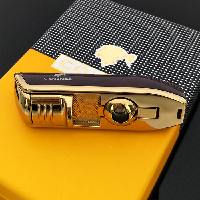 COHIBA Metal Windproof Mini Pocket Cigar Lighter