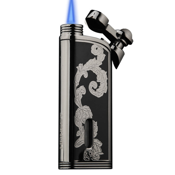 Carved Leaf Windproof Lighter