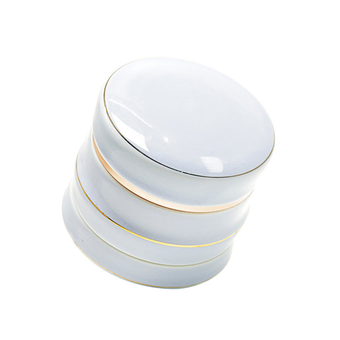 Ceramic 4 Layer Bottom Anti-Slip Flannel Pad Zinc Alloy Weed Grinder-Purple