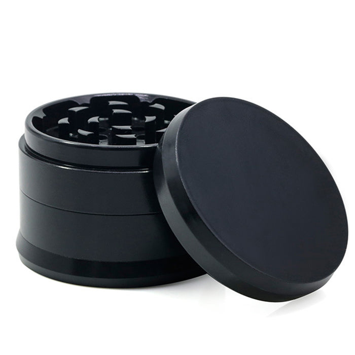 Ceramic Coating 4-Layer 63MM Aluminum Alloy Smoke Grinder | Black