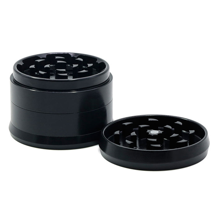 Ceramic Coating 4-Layer 63MM Aluminum Alloy Smoke Grinder | Black