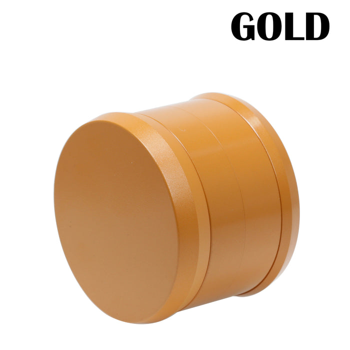 Ceramic Coating 4-Layer 63MM Aluminum Alloy Smoke Grinder | Gold