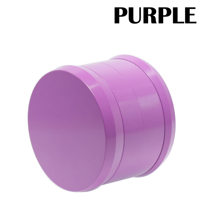 Ceramic Coating 4-Layer 63MM Aluminum Alloy Smoke Grinder | Purple