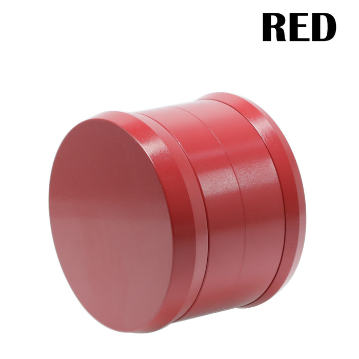 Ceramic Coating 4-Layer 63MM Aluminum Alloy Smoke Grinder | Red