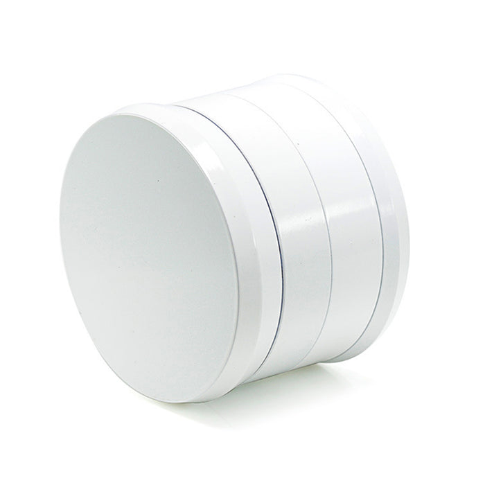 Ceramic Coating 4-Layer 63MM Aluminum Alloy Smoke Grinder | White