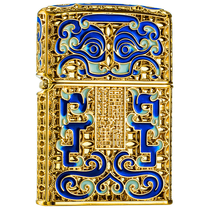 Chinese Culture Patterned Kerosene Lighter