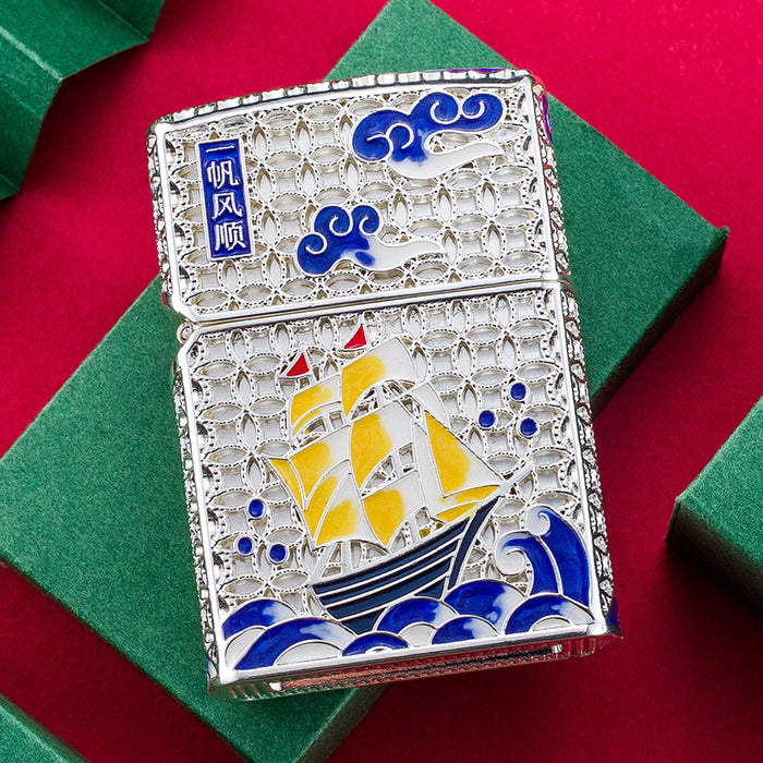 Chinese Culture Patterned Kerosene Lighter