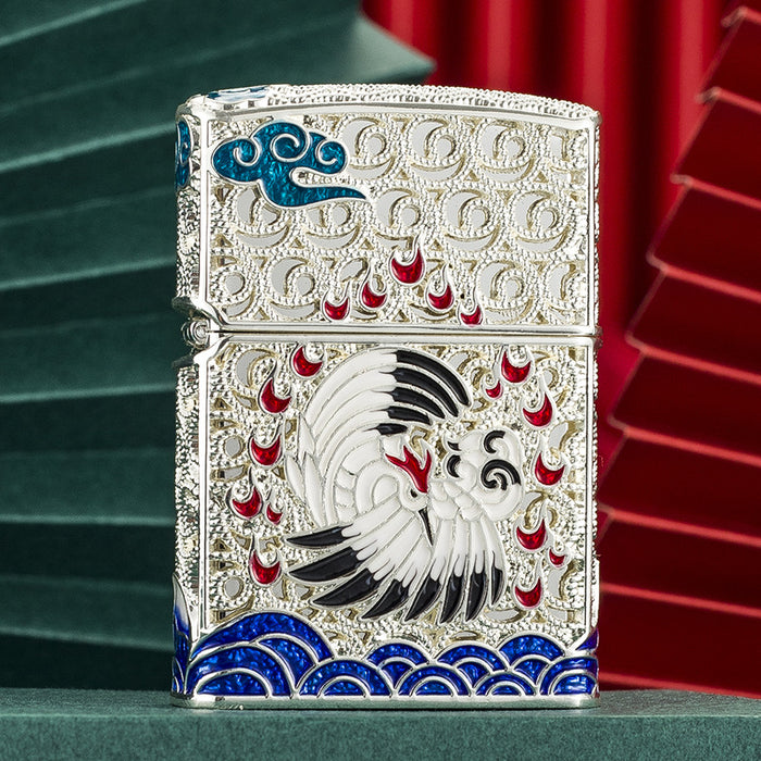 Chinese Culture Patterned Kerosene Lighter