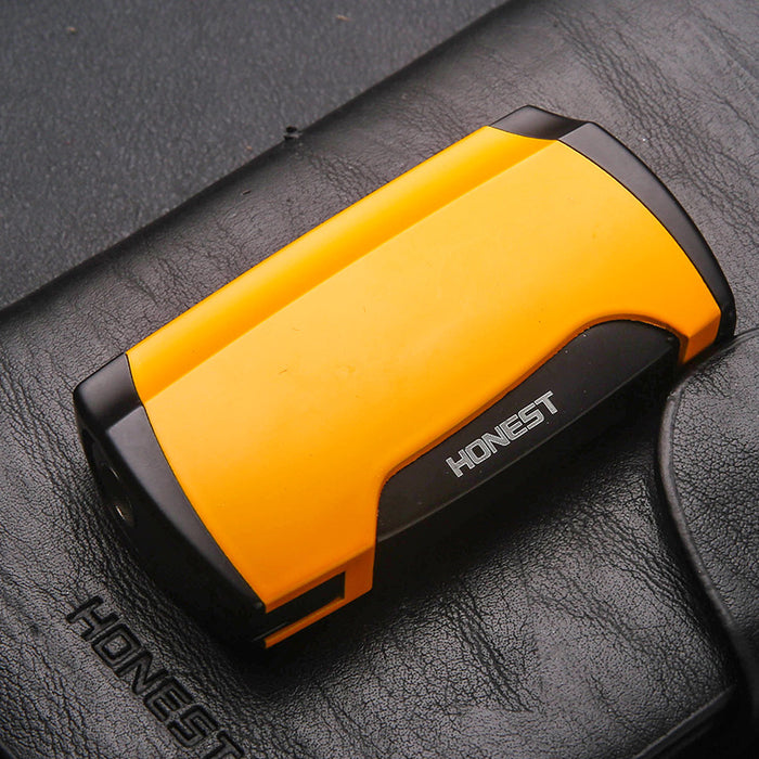 Cigar Lighter Double Jet Flame With Cigar Punch