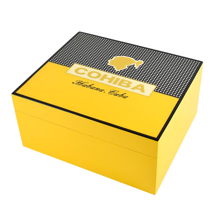 Cohiba Humidor Wooden Cigar Tobacco Box 25 Count Cigars