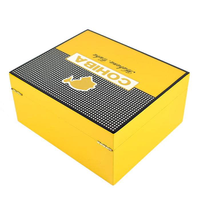 Cohiba Humidor Wooden Cigar Tobacco Box 25 Count Cigars