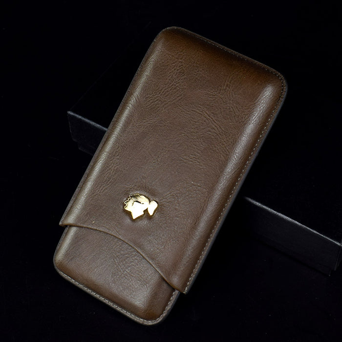 Cohiba Leather Travel Cigar Case Holder 3 Tube